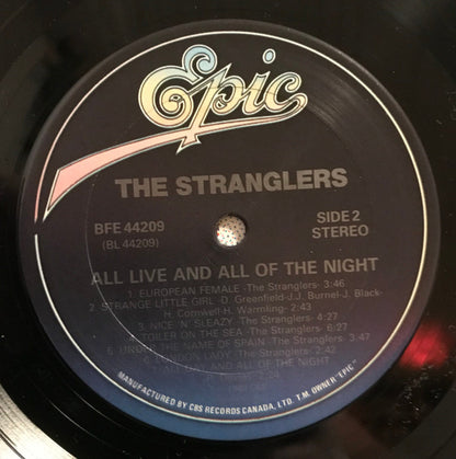 The Stranglers : All Live And All Of The Night (LP, Album)