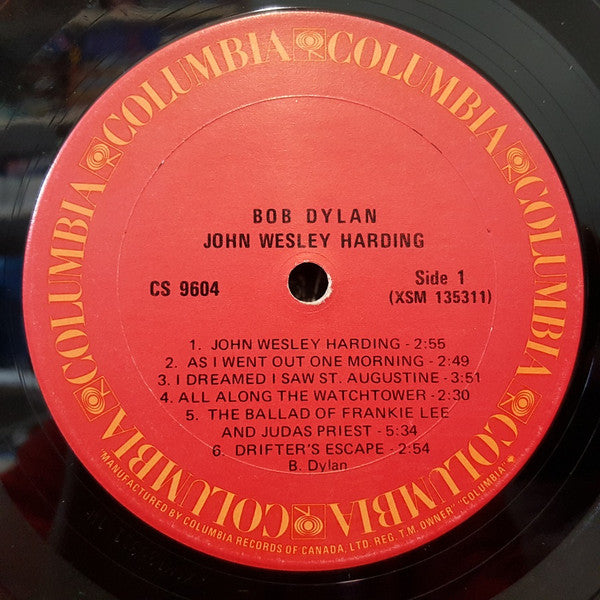 Bob Dylan : John Wesley Harding (LP, Album, RE)