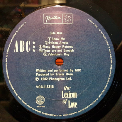 ABC : The Lexicon Of Love (LP, Album)