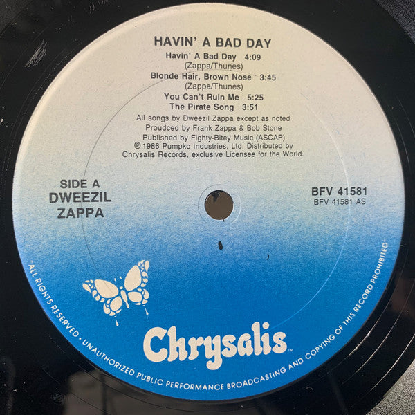 Dweezil Zappa : Havin' A Bad Day (LP, Album, All)