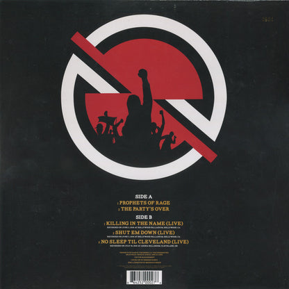 Prophets Of Rage (6) : The Party's Over (12", EP, RSD, Ltd, Num, Red)