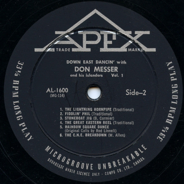 Don Messer And His Islanders : Down East Dancin' With Don Messer And His Islanders Vol. 1 (LP, Album)