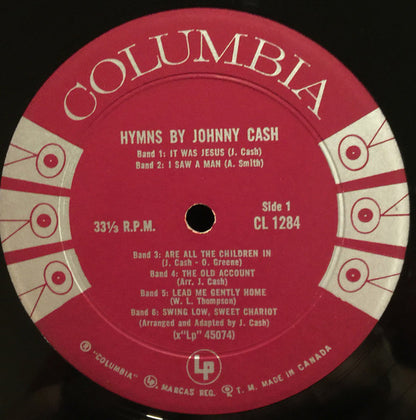 Johnny Cash : Hymns By Johnny Cash (LP, Album, Mono)