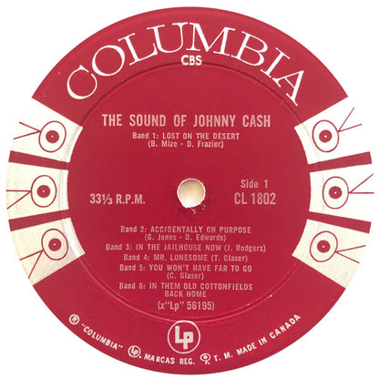 Johnny Cash : The Sound Of Johnny Cash (LP, Album, Mono)
