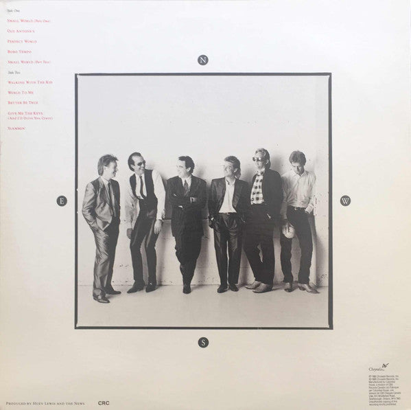 Huey Lewis & The News : Small World (LP, Album, Club)