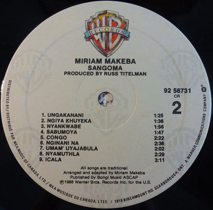 Miriam Makeba : Sangoma (LP)