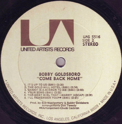 Bobby Goldsboro : Come Back Home (LP, Album, All)