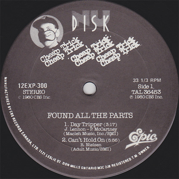 Cheap Trick : Found All The Parts (12", EP)