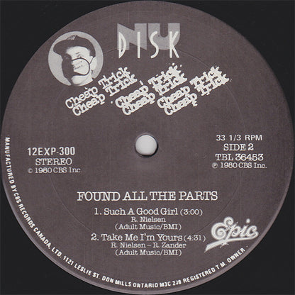 Cheap Trick : Found All The Parts (12", EP)
