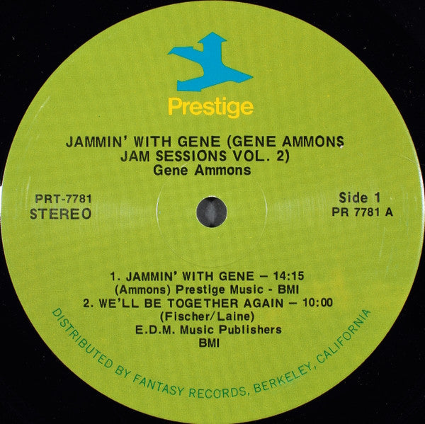Gene Ammons : Jammin' With Gene (Gene Ammons Jam Sessions Vol. 2) (LP, Album, RE, RM)
