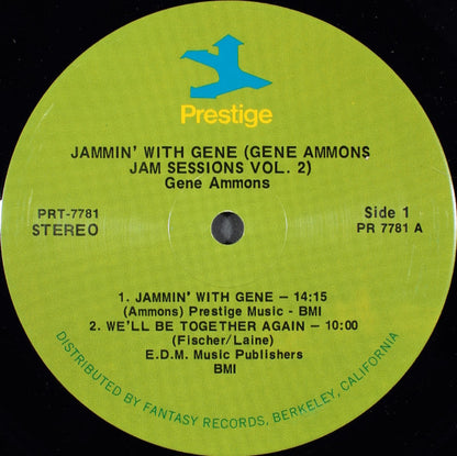 Gene Ammons : Jammin' With Gene (Gene Ammons Jam Sessions Vol. 2) (LP, Album, RE, RM)