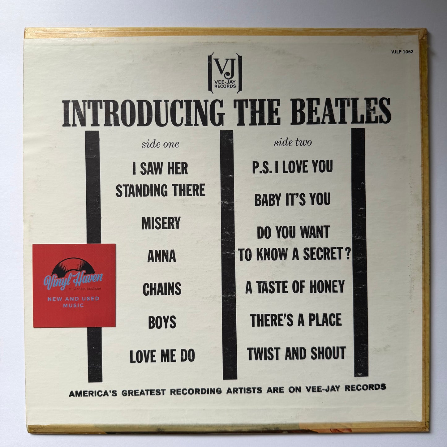 The Beatles – Introducing... The Beatles (Englands No.1 Vocal Group) (LP) (Excellent (EX)