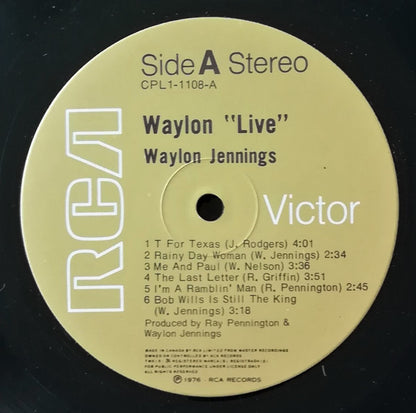 Waylon Jennings : Waylon Live (LP, Album)