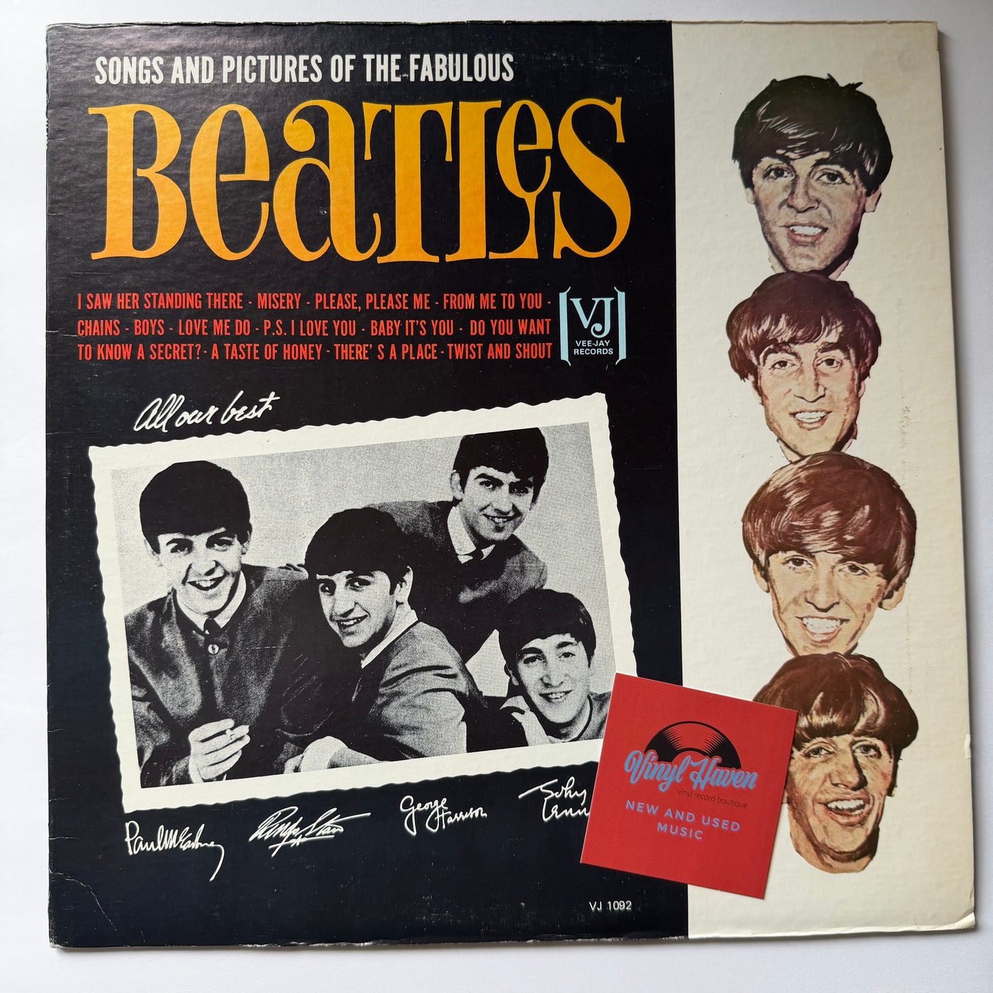 The Beatles – Songs And Pictures Of The Fabulous Beatles (LP) (Excellent (EX))